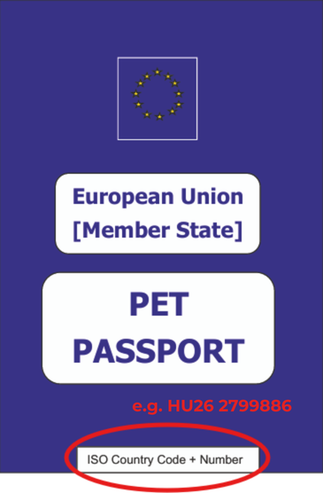 Welpenpass Hund Schweiz – offizielles EU-Deckblatt mit ISO-Ländercode + Nummer